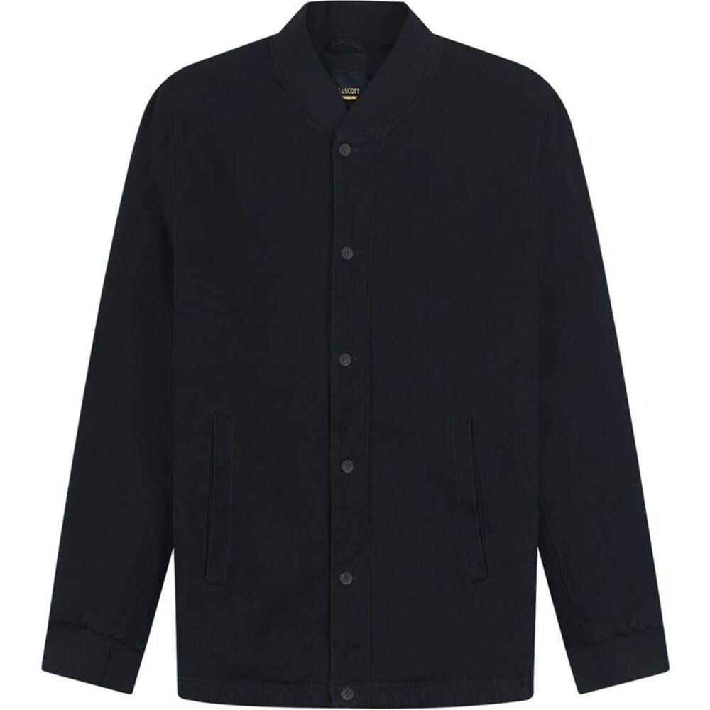 Lyle & Scott Mens Collared Bomber Jacket / Dark Navy